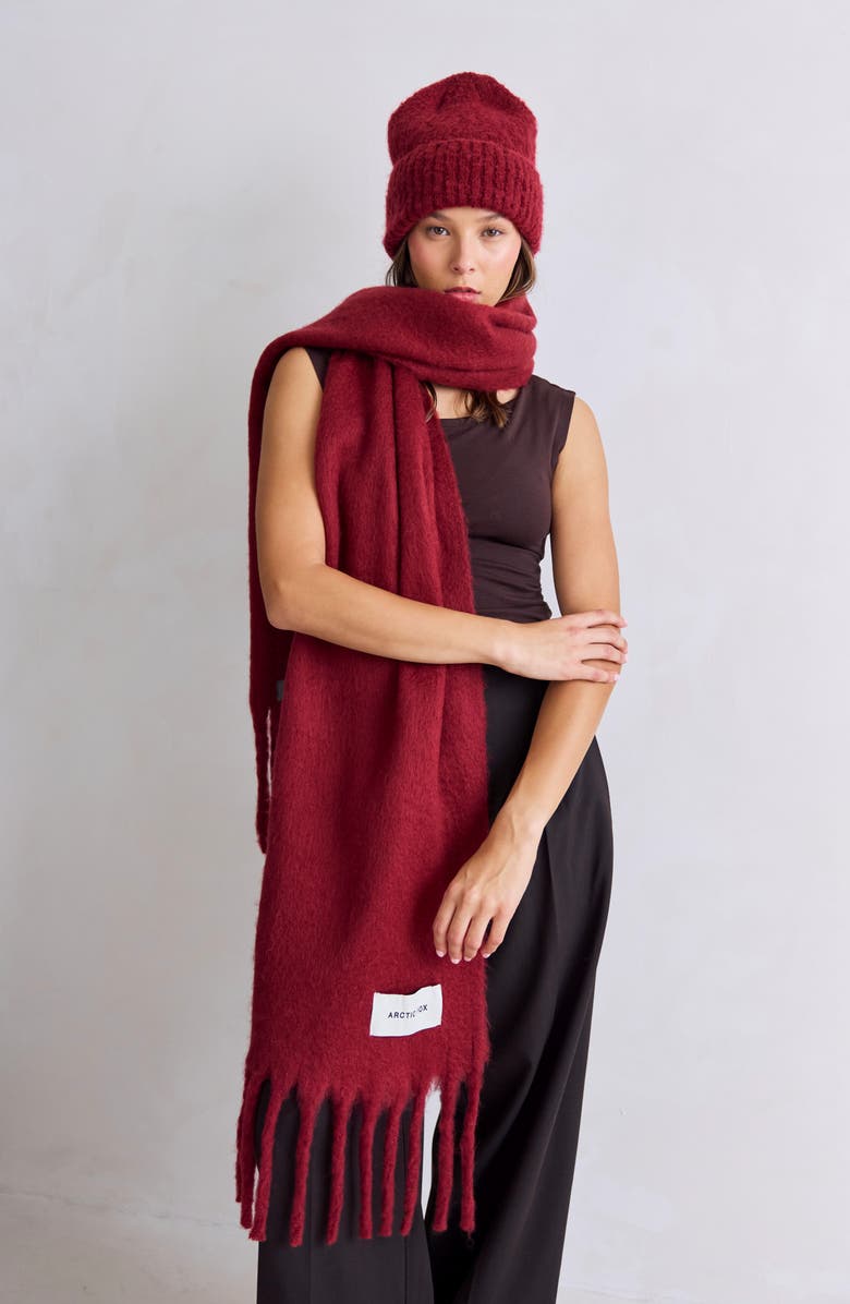 Arctic Fox & Co The Reykjavik Beanie, Alternate, color, Burgundy