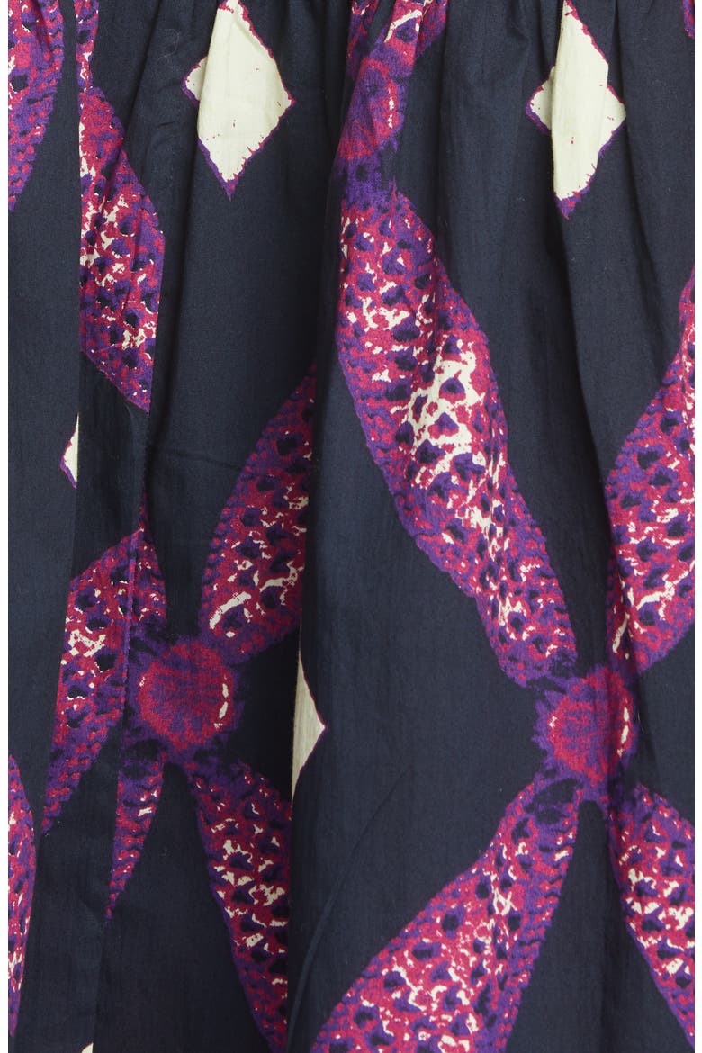 Nora Puff Sleeve Midi Dress, Alternate, color, PLUM