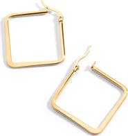 Mint & Lily Geometric Girl Boss Hoop Earrings