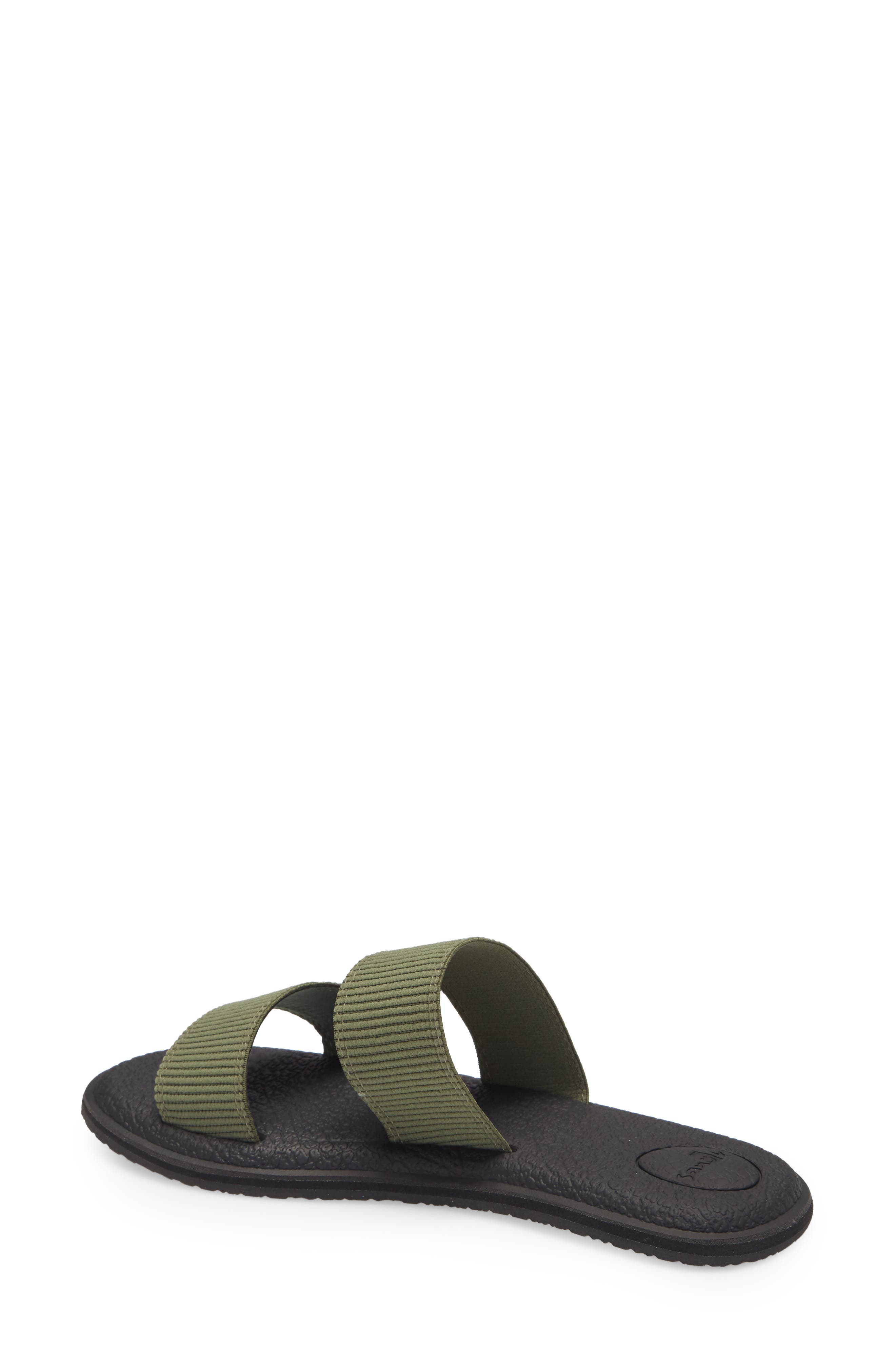 Yoga Gora Slide Sandal, Alternate, color, OLIVE