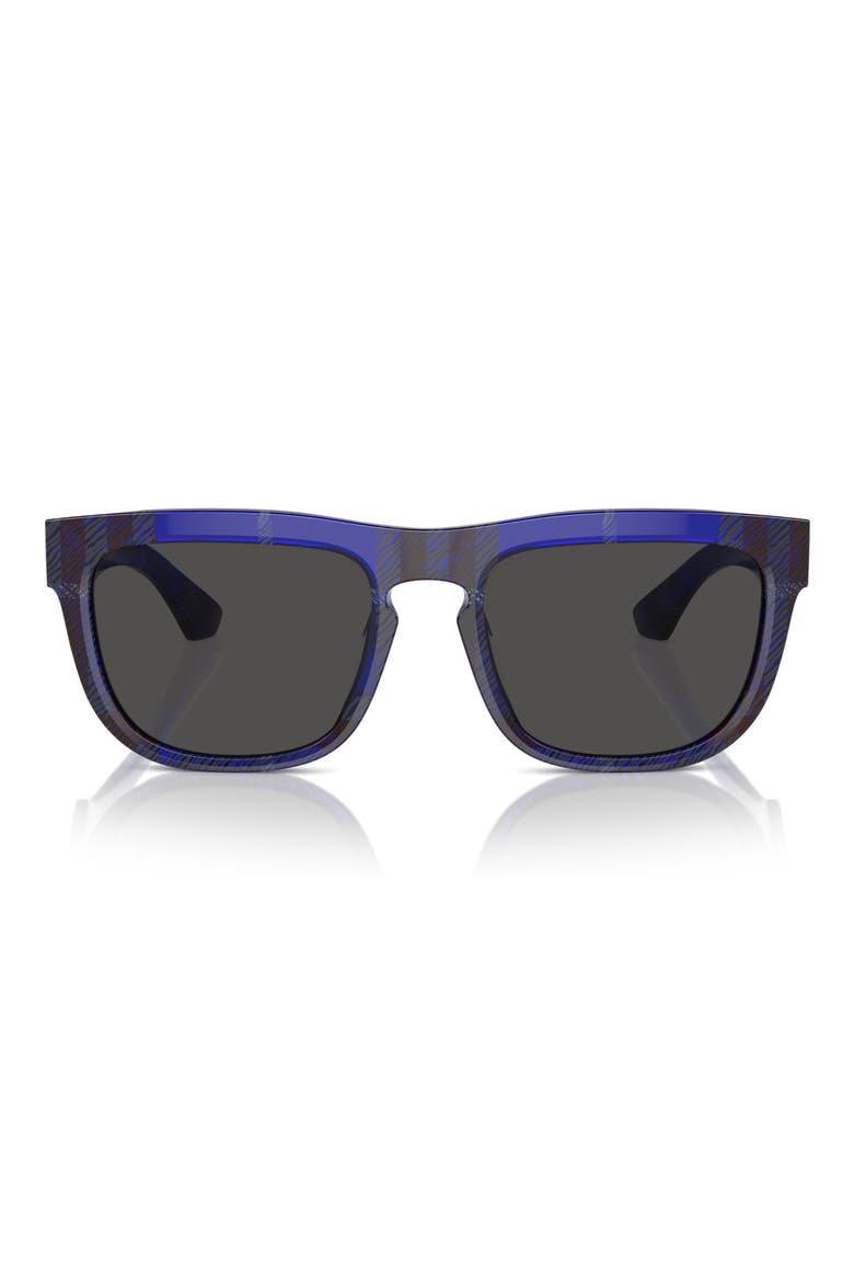 56mm Square Sunglasses, Main, color, DARK GREY