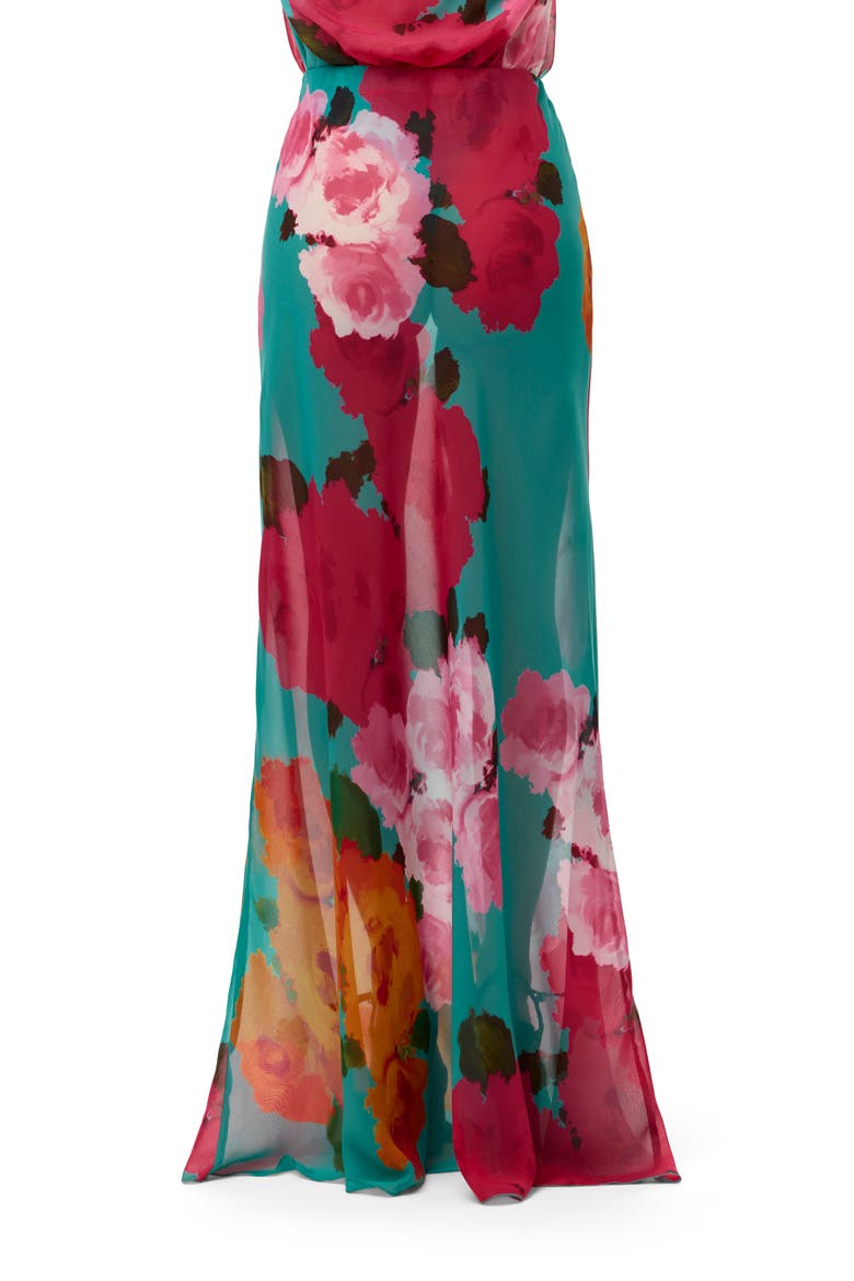 Floral Print Chiffon Maxi Skirt, Alternate, color, FLORA SPRITZ