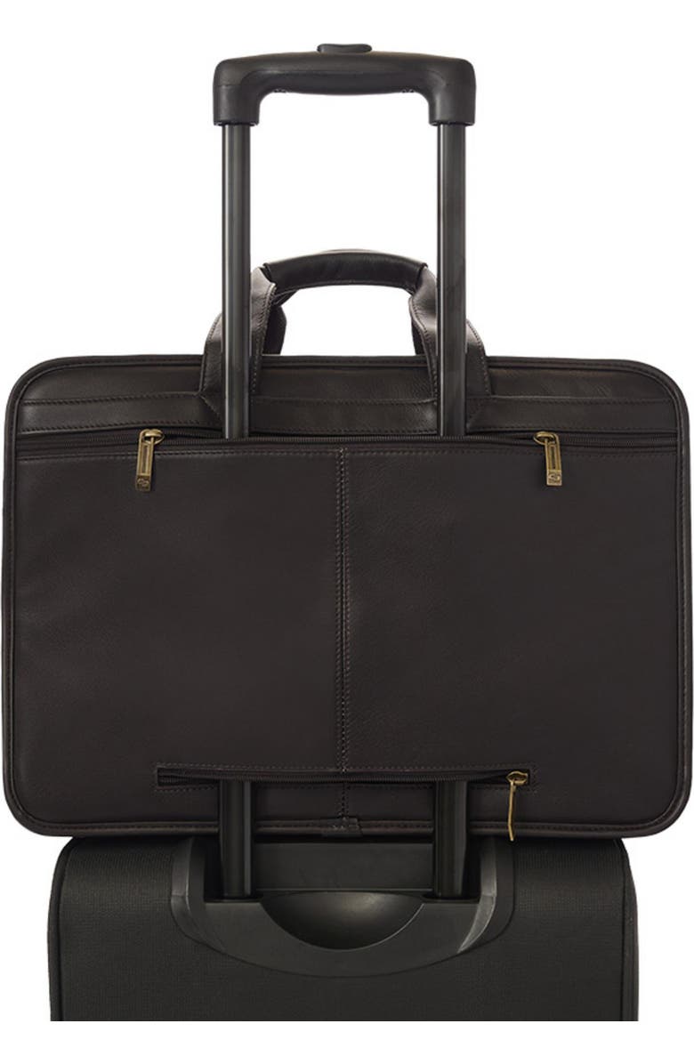 SOLO NEW YORK Midtown Classic Leather Briefcase, Alternate, color, Dark Brown