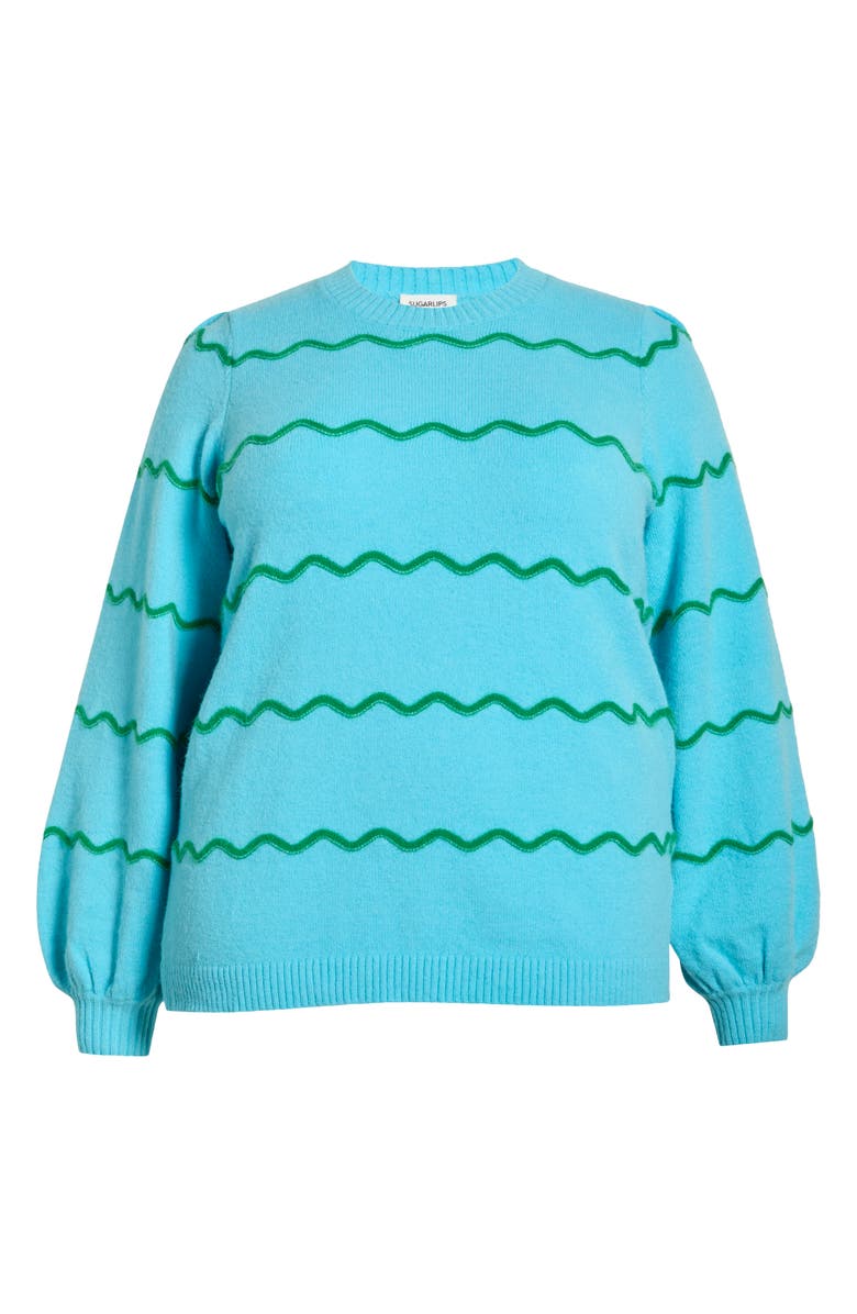 SUGARLIPS Maeverly Wavy Stripe Sweater, Main, color,