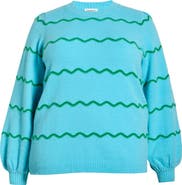 SUGARLIPS Maeverly Wavy Stripe Sweater