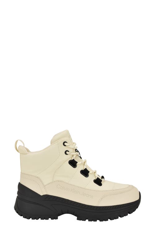 Calvin Klein Noanne Quilted Winter Boot In White