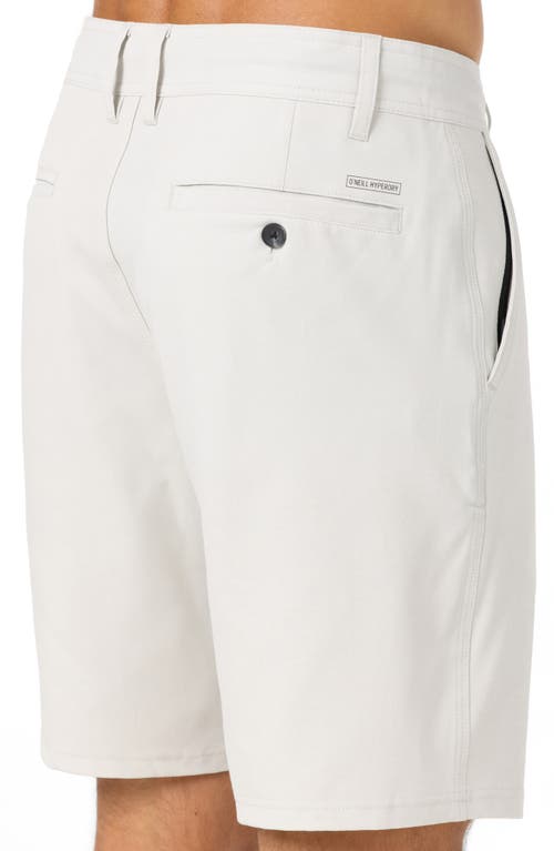 O'neill Reserve Light Check Water Repellent Bermuda Shorts In Gray
