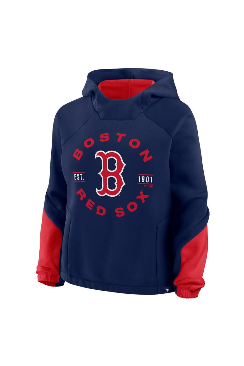 Women's Fanatics Navy Boston Red Sox Oversized Time to Win Pullover Hoodie, Alternate, color, Navy