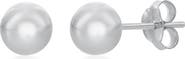 SIMONA Sterling Silver 6mm Ball Stud Earrings