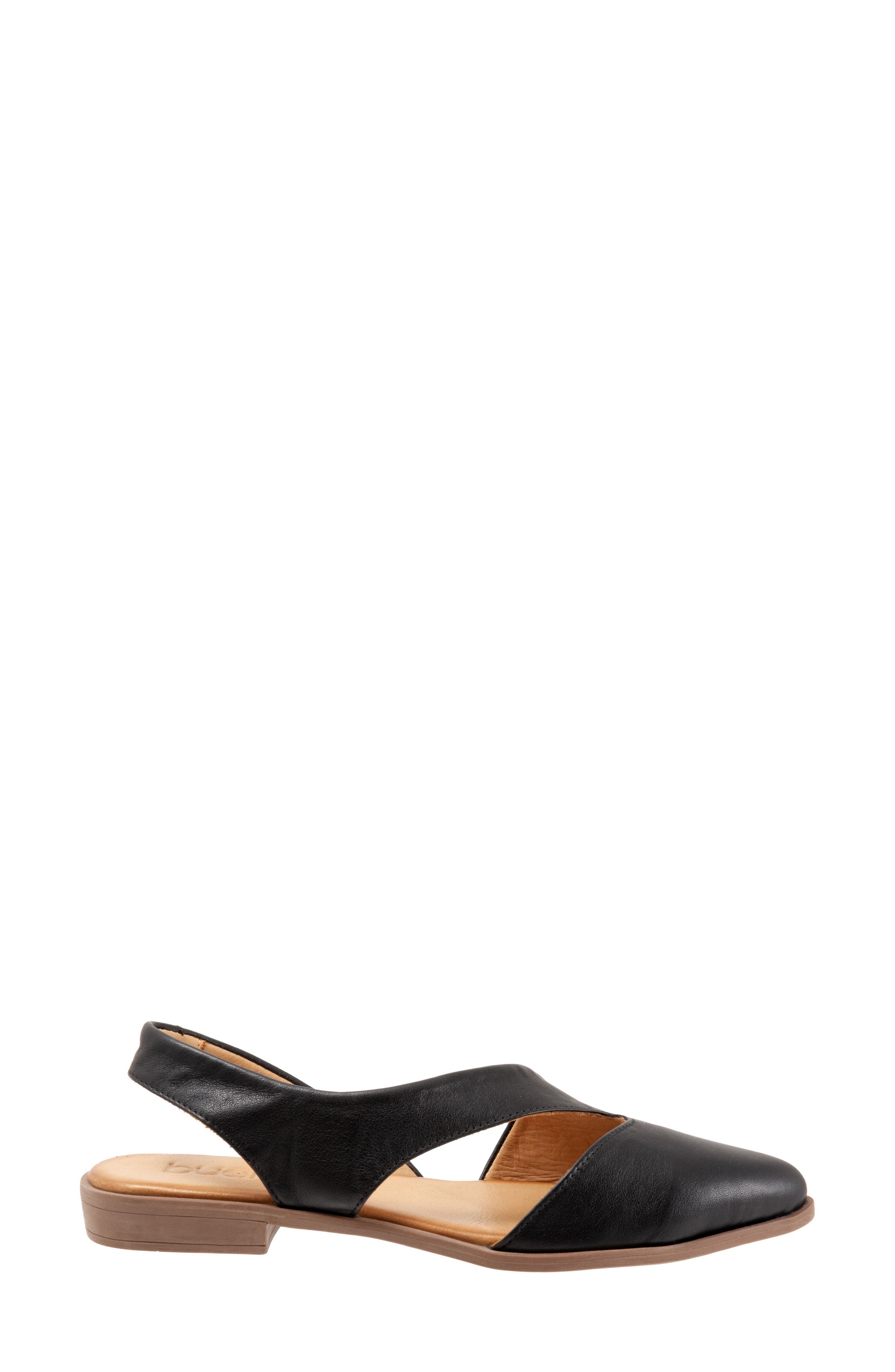 Bueno Bianca Pointed Toe Slingback Flat, Alternate, color, 
