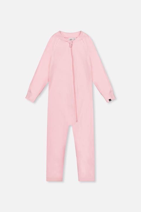 One Piece Fleece Zipper Asymmetric Thermal Underwear