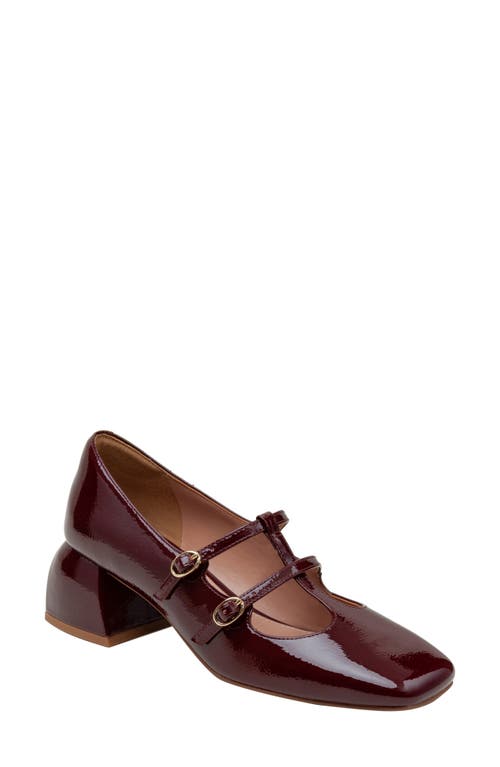 Linea Paolo Maurice Mary Jane Pump in Burgundy 