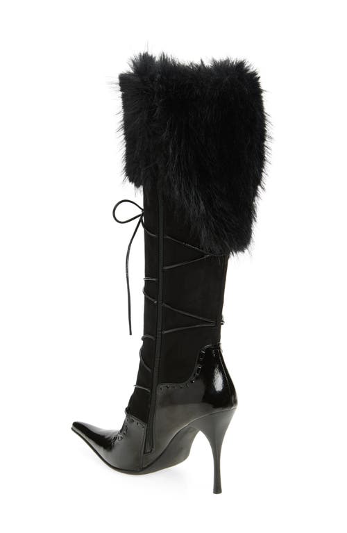 Jeffrey Campbell Verbier Knee High Boot In Black