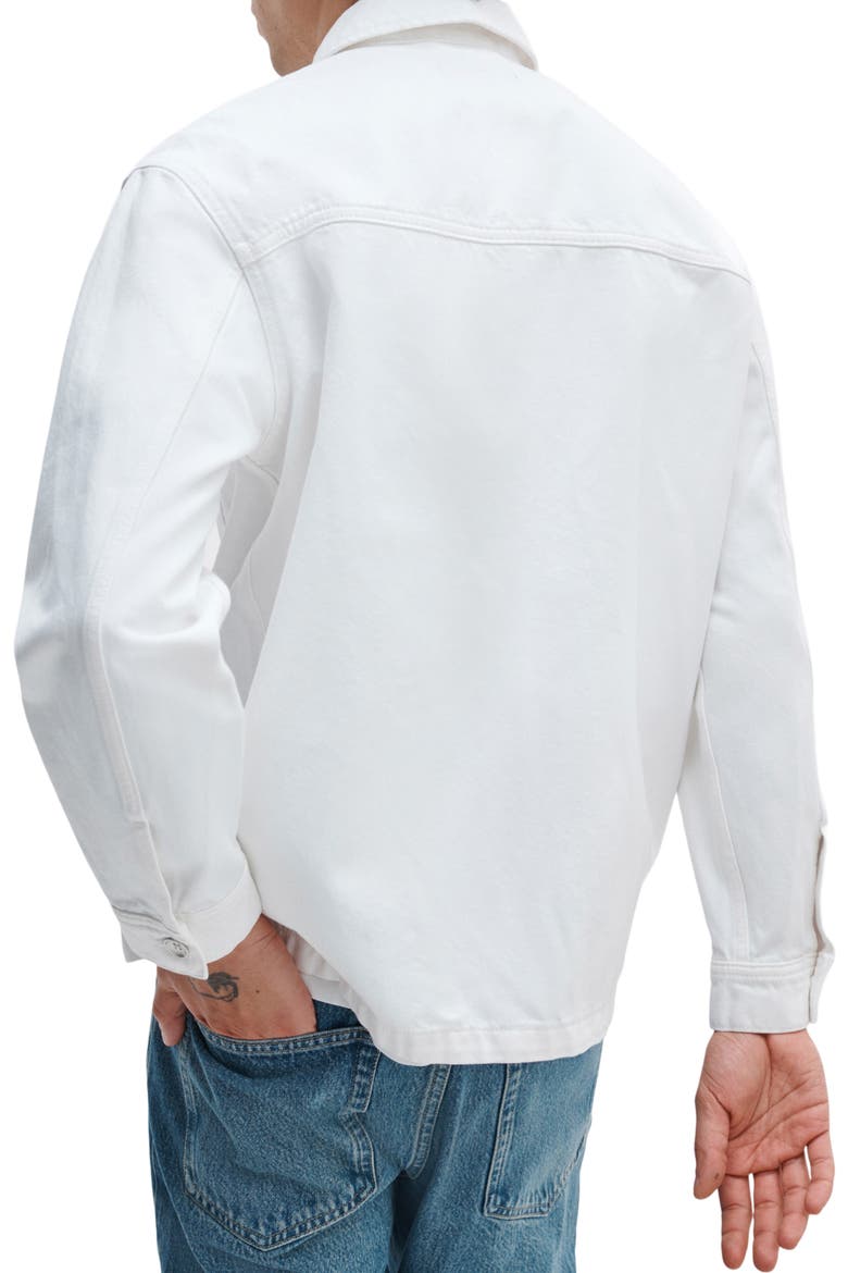 Astor Cotton Overshirt, Alternate, color, WHITE RINSE