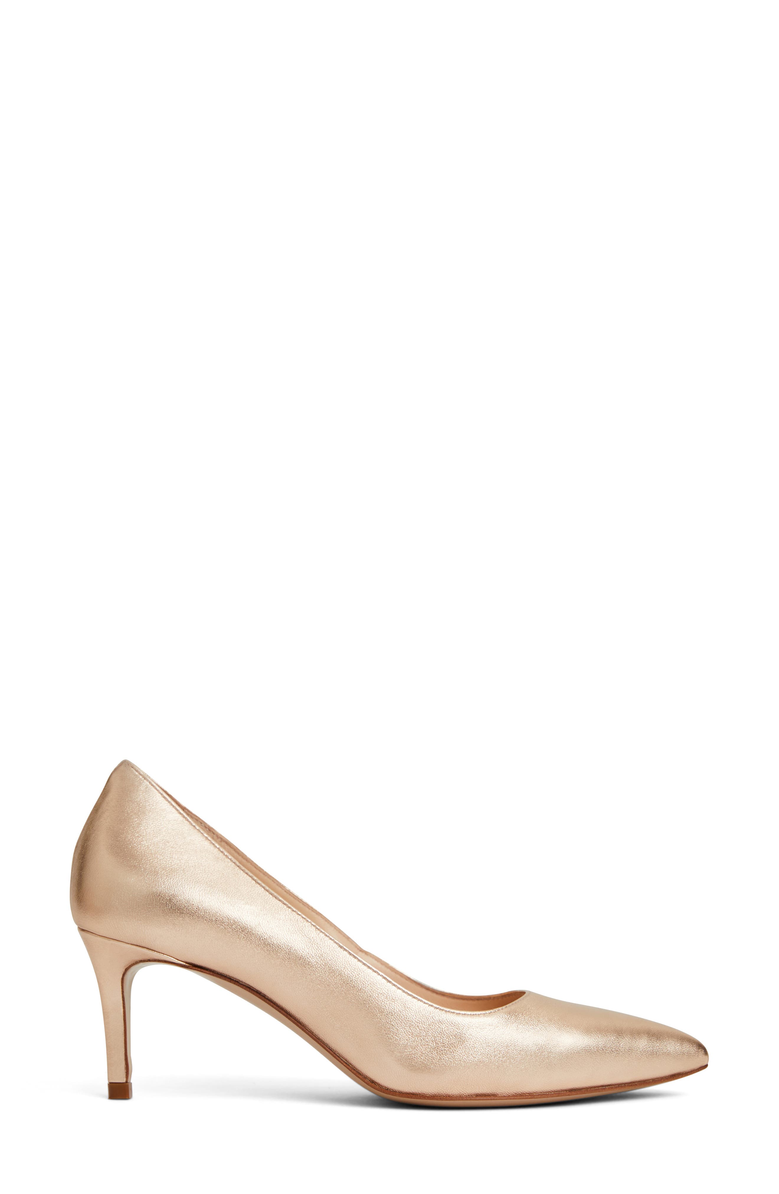 Bruno Magli Tara Pointed Toe Pump, Alternate, color, Gold