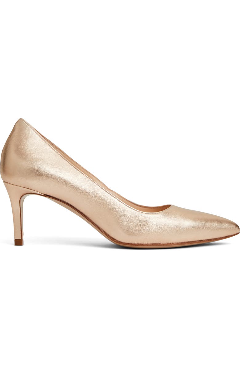 Bruno Magli Tara Pointed Toe Pump, Alternate, color, Gold