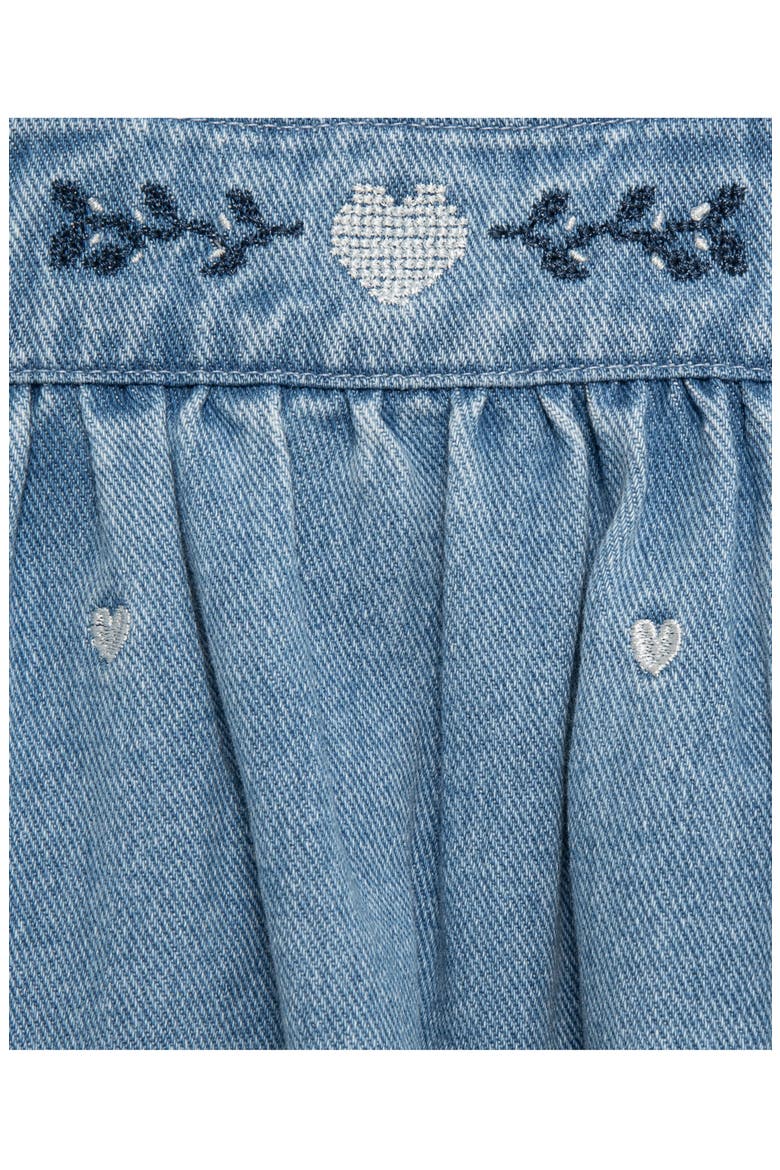 Heart Denim Jumper Set, Alternate, color, DENIM