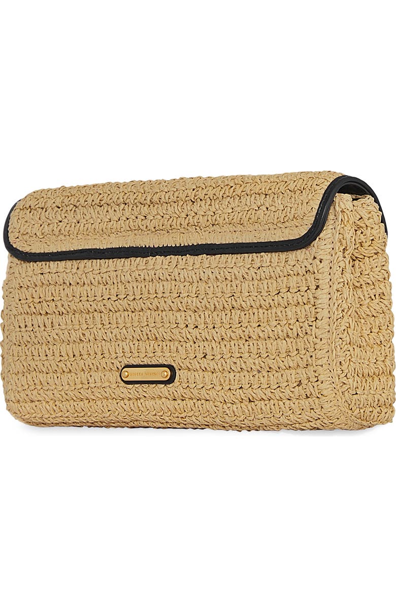 Rebecca Minkoff Straw Envelope Flap Clutch, Alternate, color,