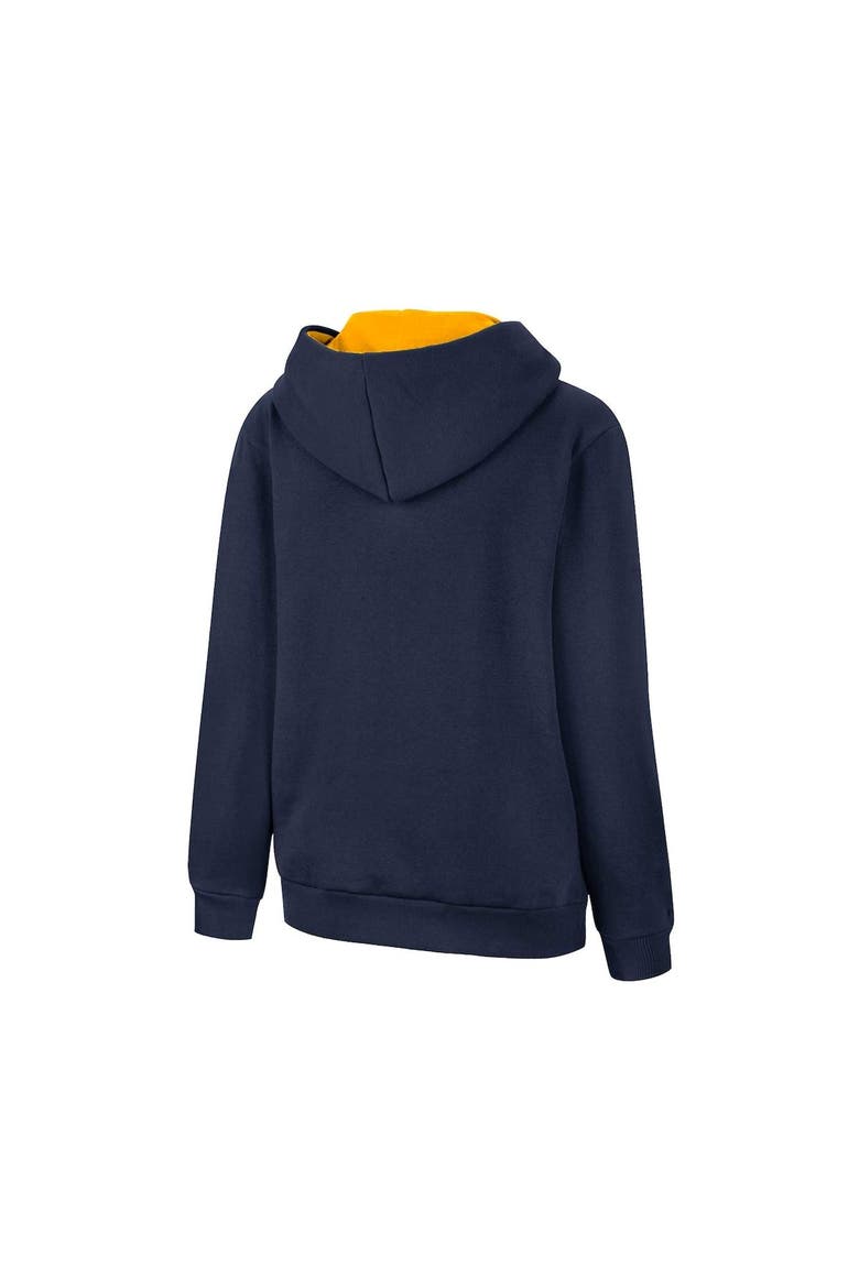 Youth Colosseum Navy West Virginia Mountaineers Lead Guitarists Pullover Hoodie, Alternate, color, Navy