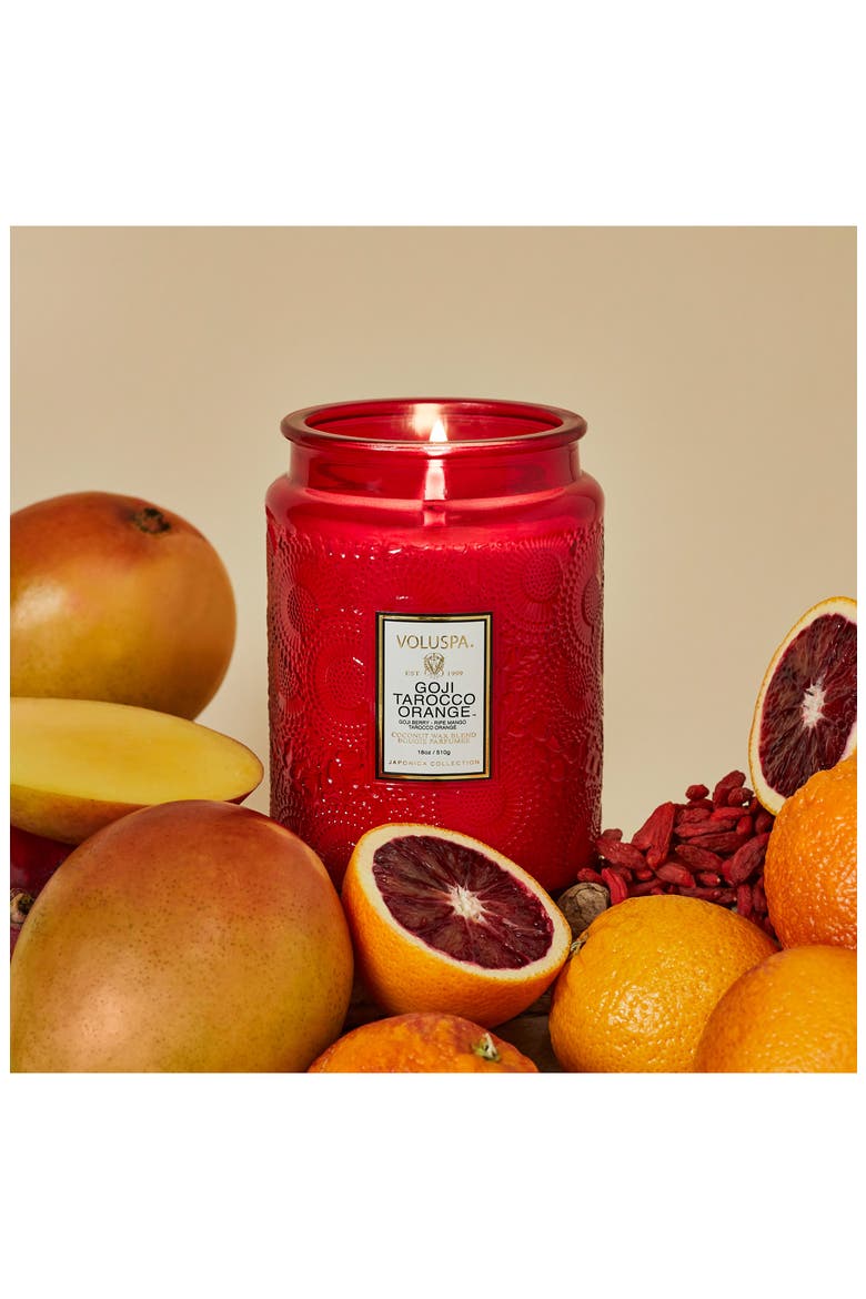 Goji Tarocco Orange Large Jar Candle, Alternate, color, GOJI TAROCCO ORANGE