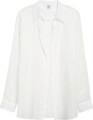 TOTEME Double Collar Button-Up Shirt