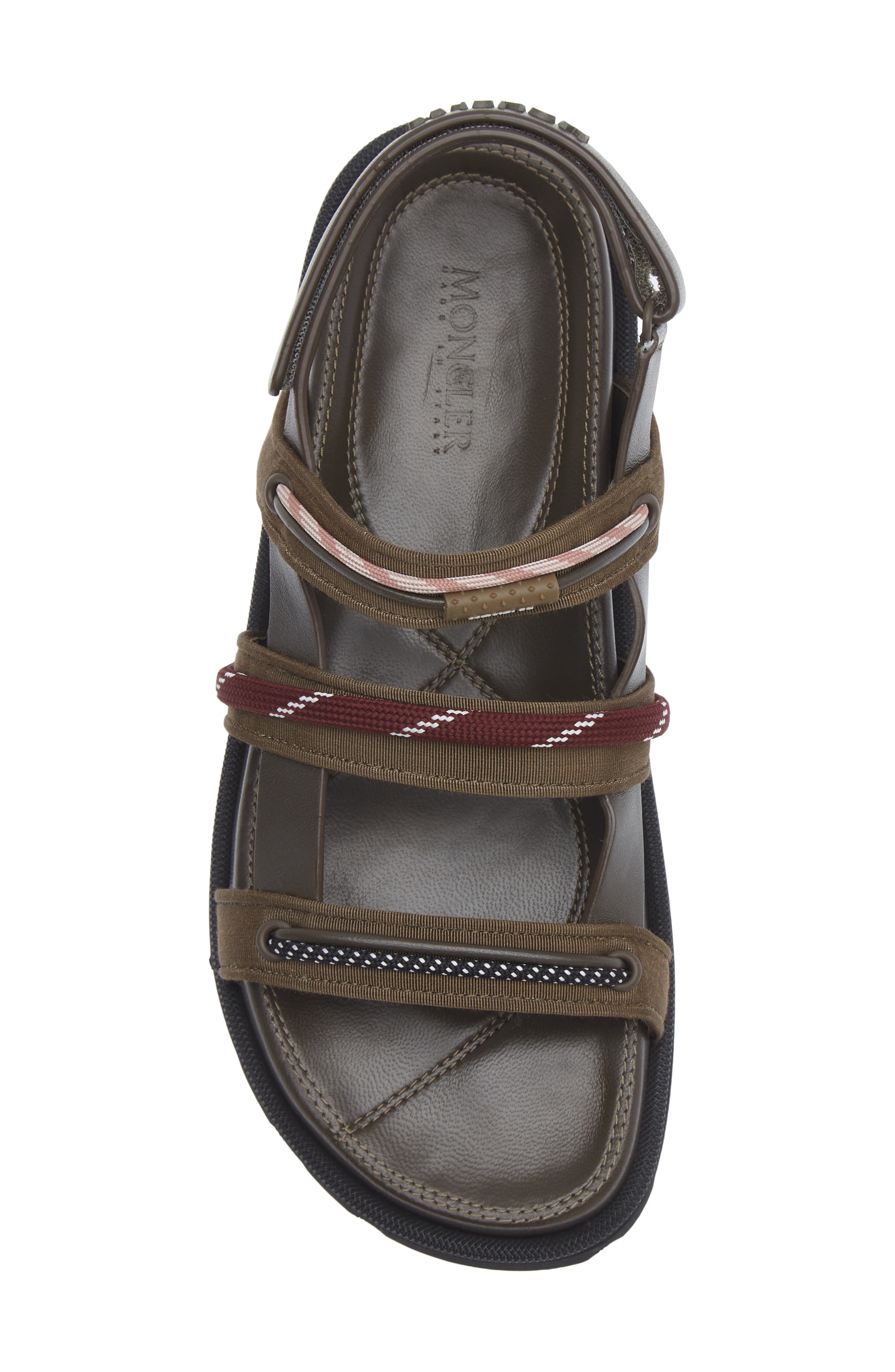 Moncler Vera Isla Sandal, Alternate, color, Brown