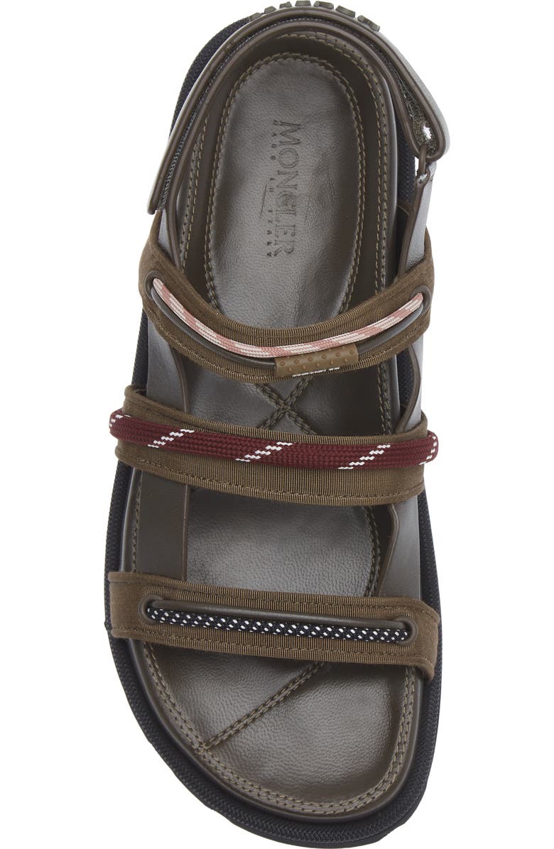 Moncler Vera Isla Sandal, Alternate, color, Brown