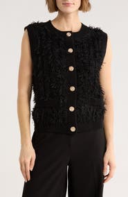 Adrianna Papell Textured Sweater Vest