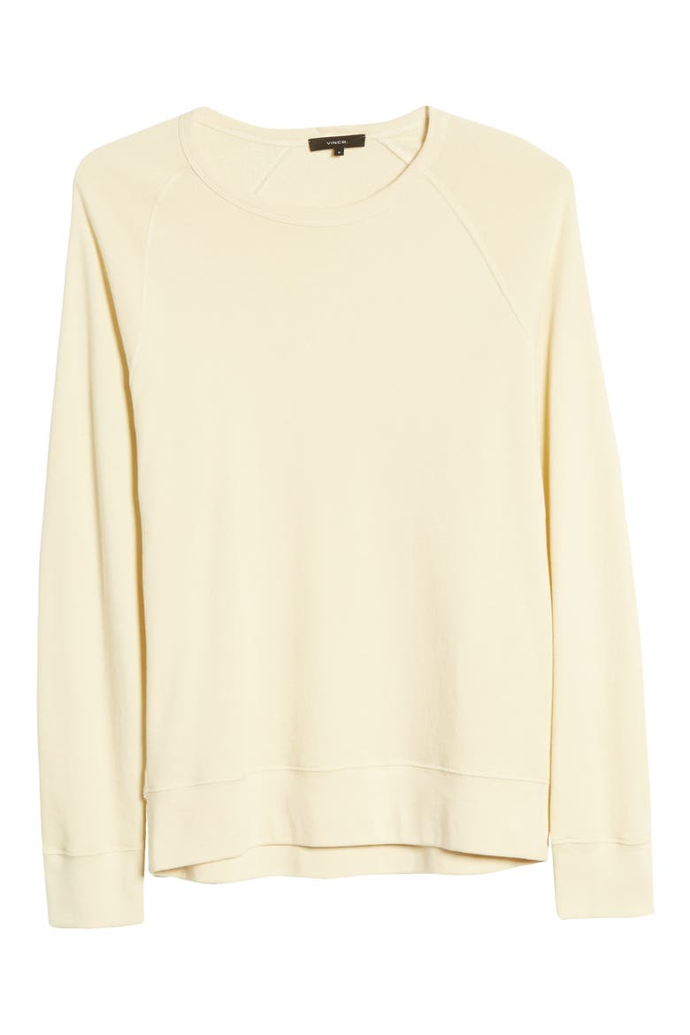 Regular Fit Garment Dye Crewneck Sweatshirt, Alternate, color, YELLOW MIST