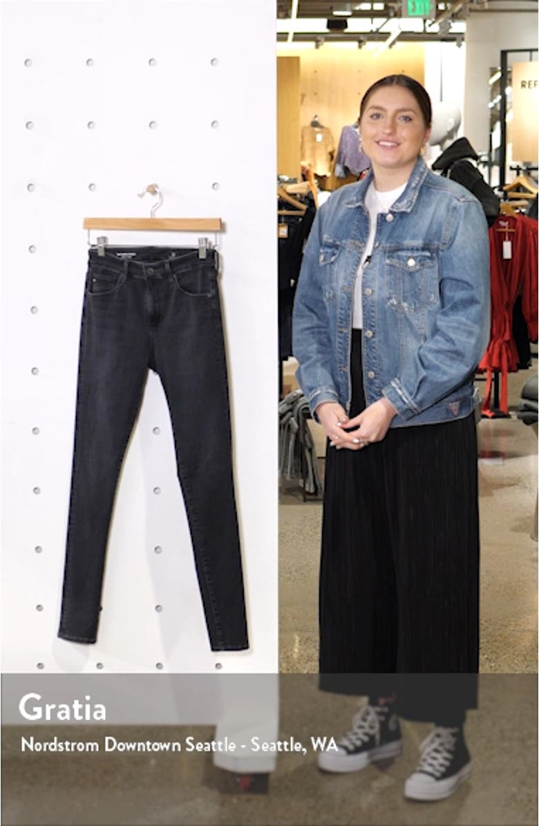 The Farrah High Waist Ankle Skinny Jeans, sales video thumbnail