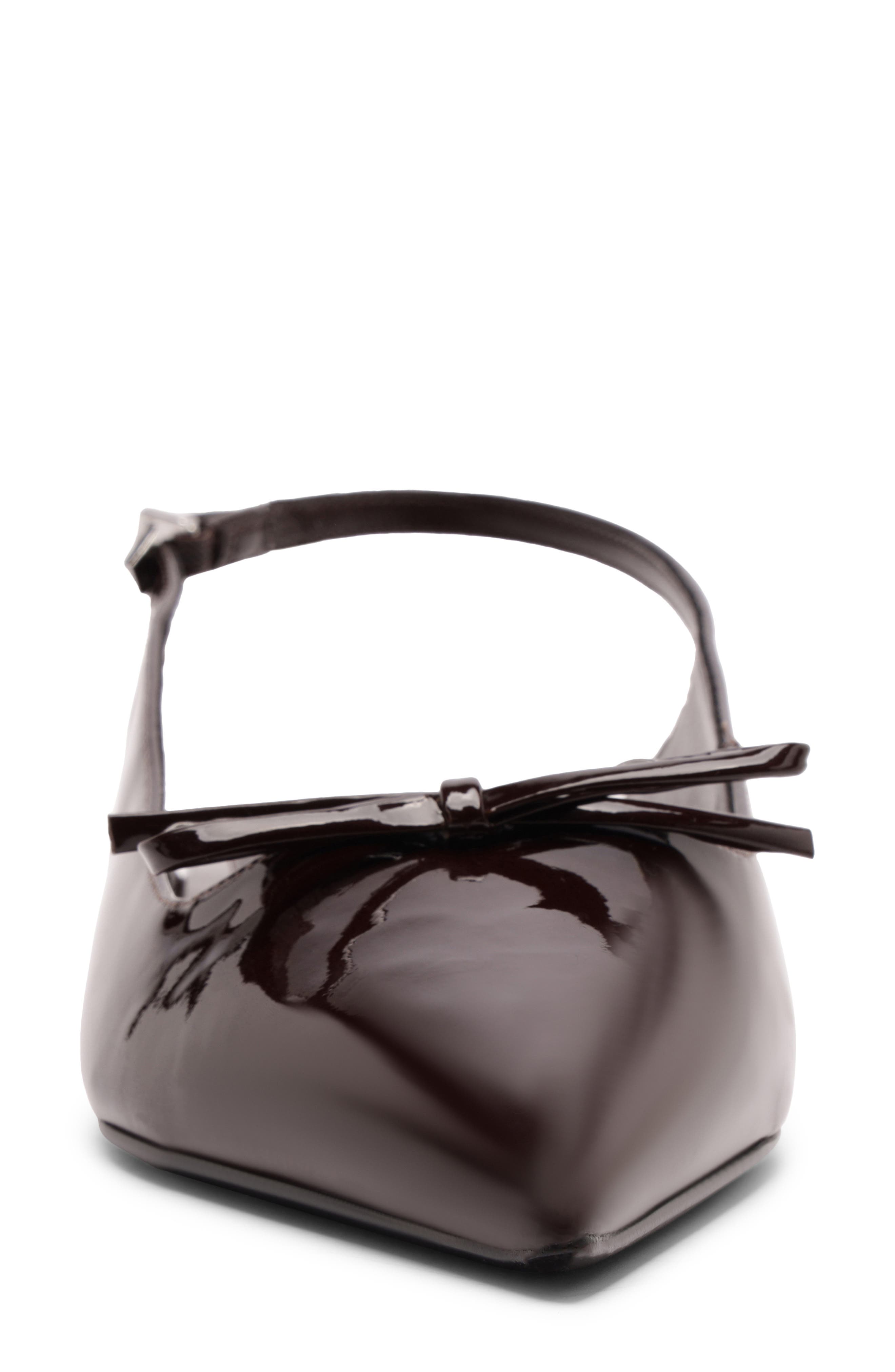 Schutz Violetta Sculpt Pointed Toe Slingback Flat, Alternate, color, Maplewood