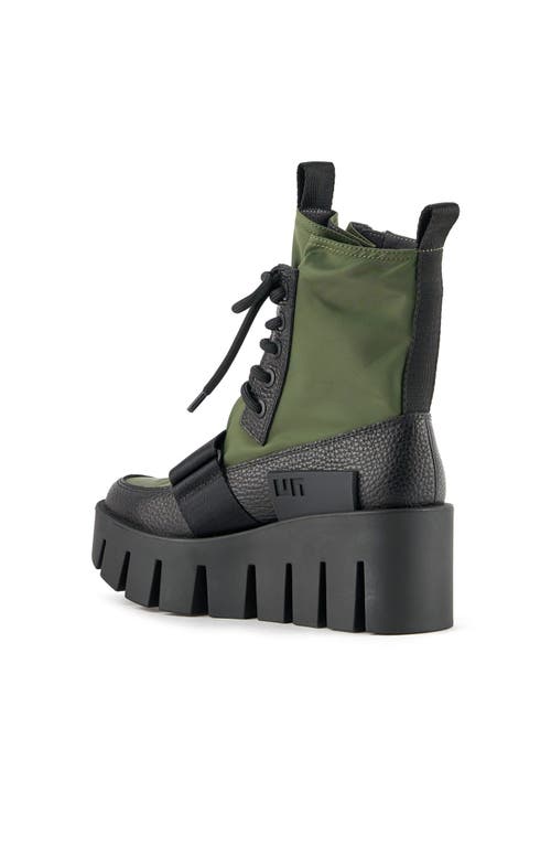 United Nude Grip Combat Lo Boot In Green