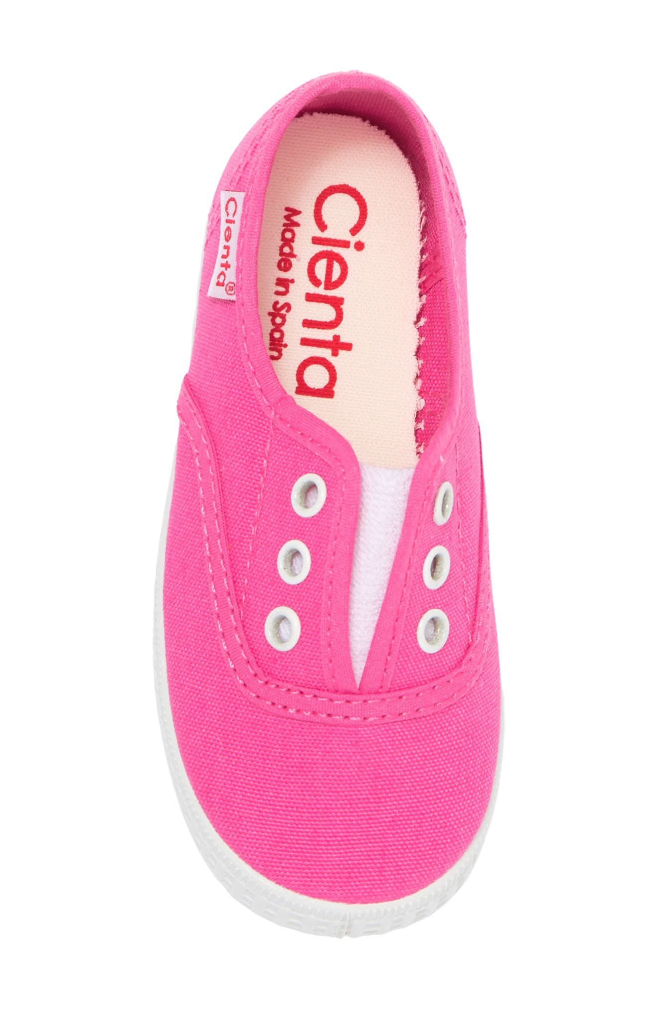Canvas Sneaker, Alternate, color, FUCHSIA