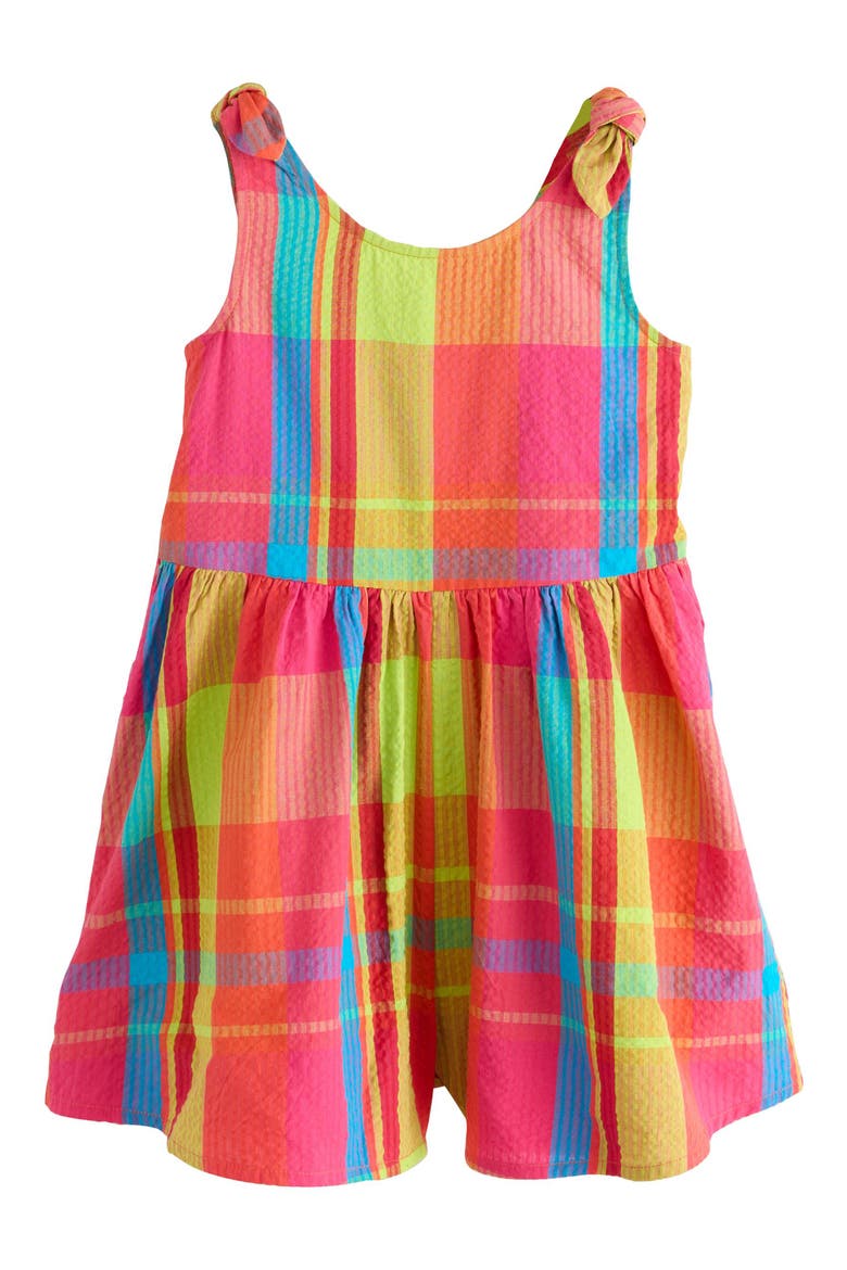 Kids' Rainbow Check Romper, Main, color, MULTI