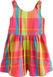 NEXT Kids' Rainbow Check Romper