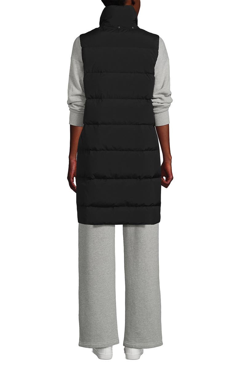 Lands' End Wide Channel 600 Down Puffer Long Vest, Alternate, color, 