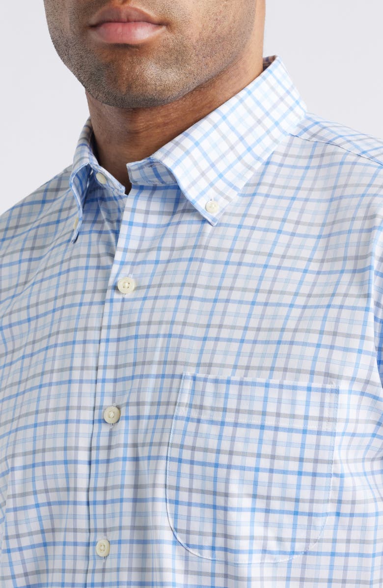 Peter Millar Calgary Crown Check Stretch Button-Down Shirt, Alternate, color, 