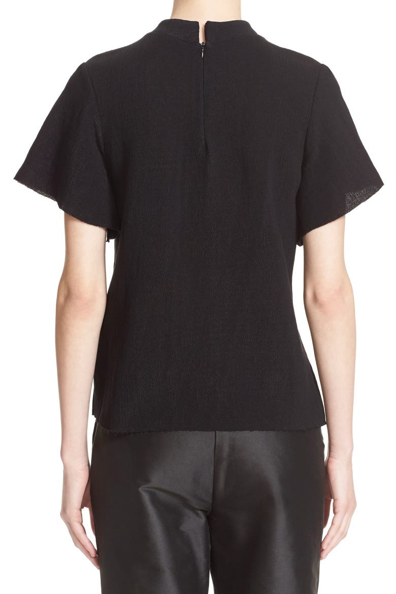'Bourdon' Boxy Tee, Alternate, color, BLACK