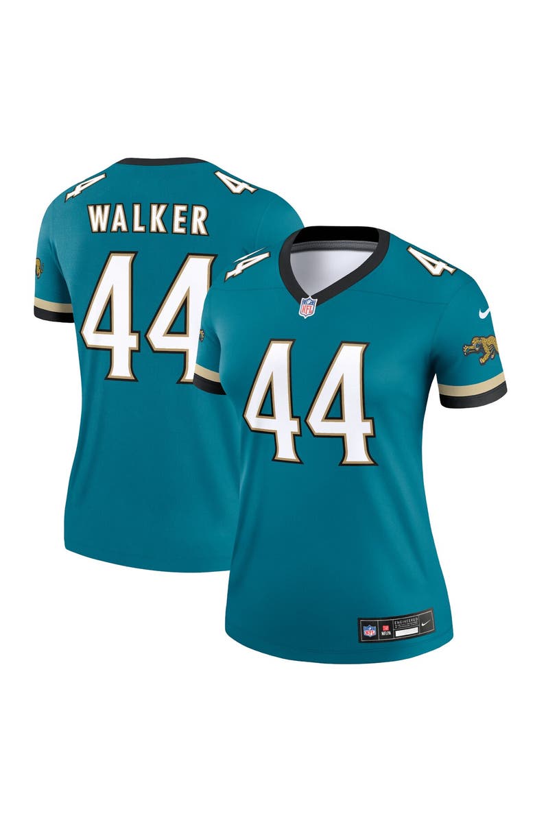 Nike Women's Nike Travon Walker Prowler Throwback Teal Jacksonville Jaguars Alternate Legend Player Performance Top, Main, color, Teal