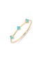 selected 14K Yellow Gold / Turquoise