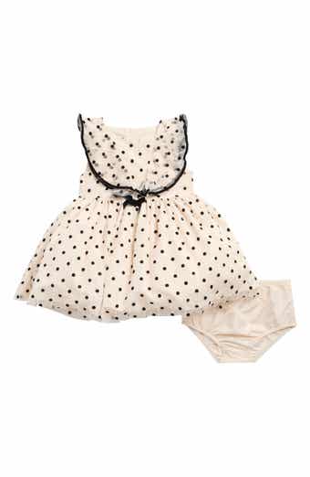 Dot Mesh Dress & Bloomers