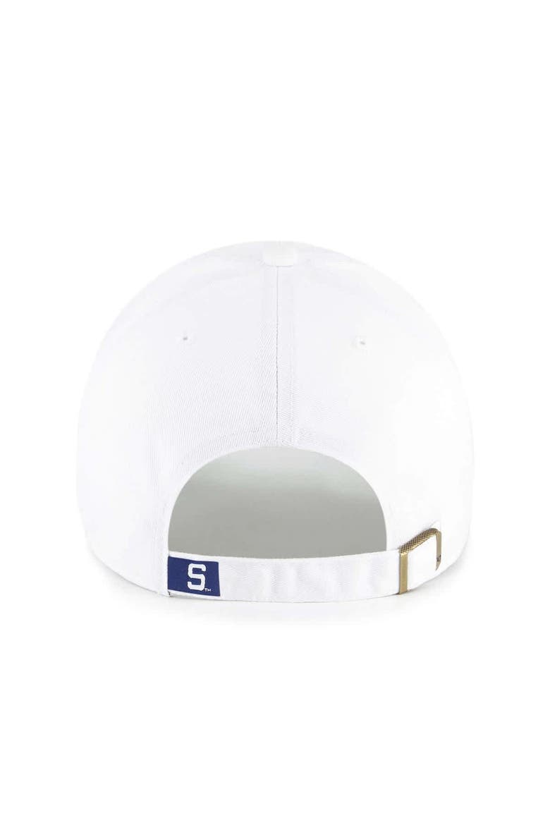 Men's '47 White Penn State Nittany Lions Vault Clean Up Adjustable Hat, Alternate, color, White