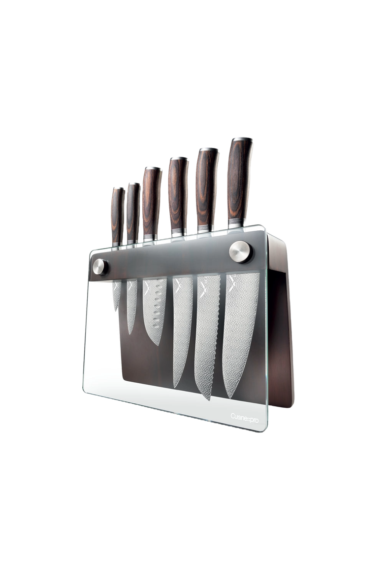 LE CONNOISSEUR™ Epicure 7-Piece Knife Block, Main, color, Silver