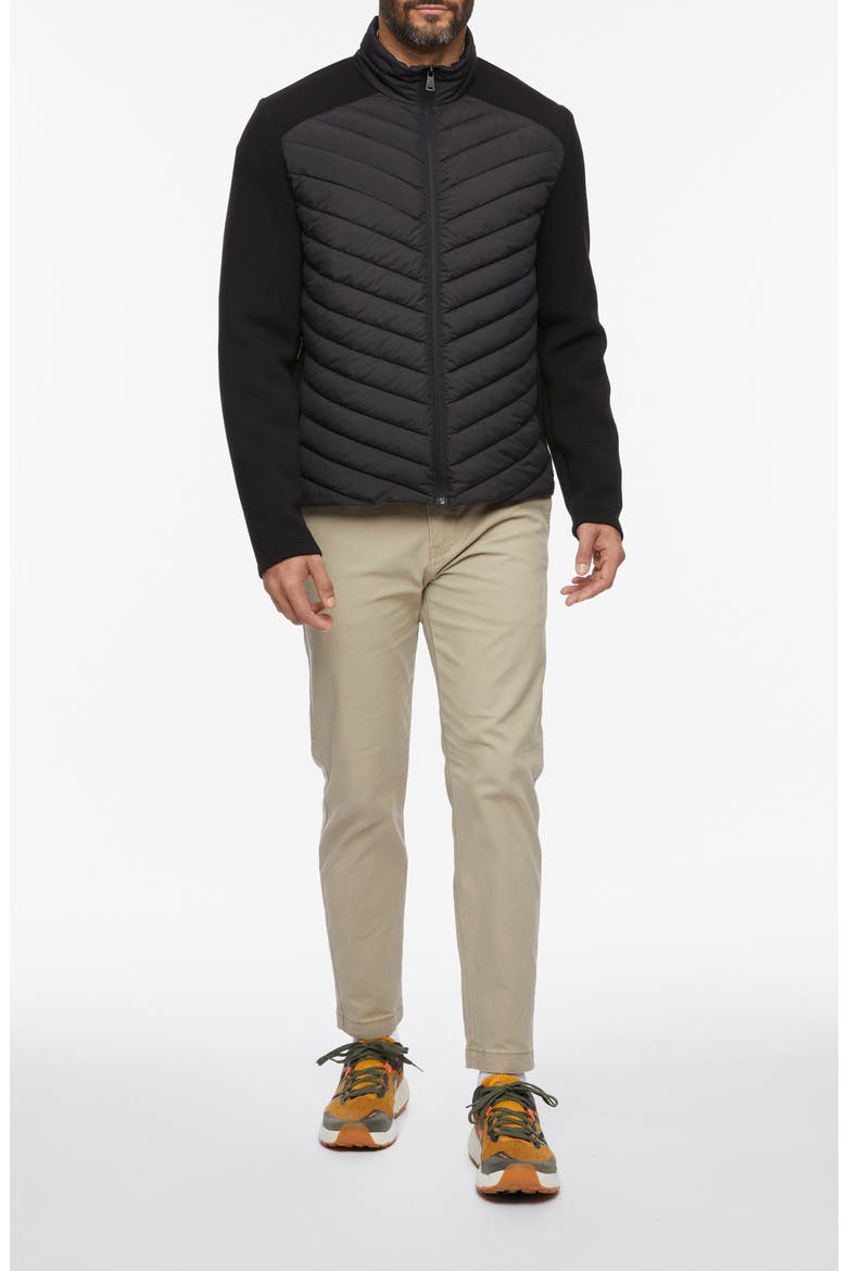 Mixed Media Jacket, Alternate, color, BLACK