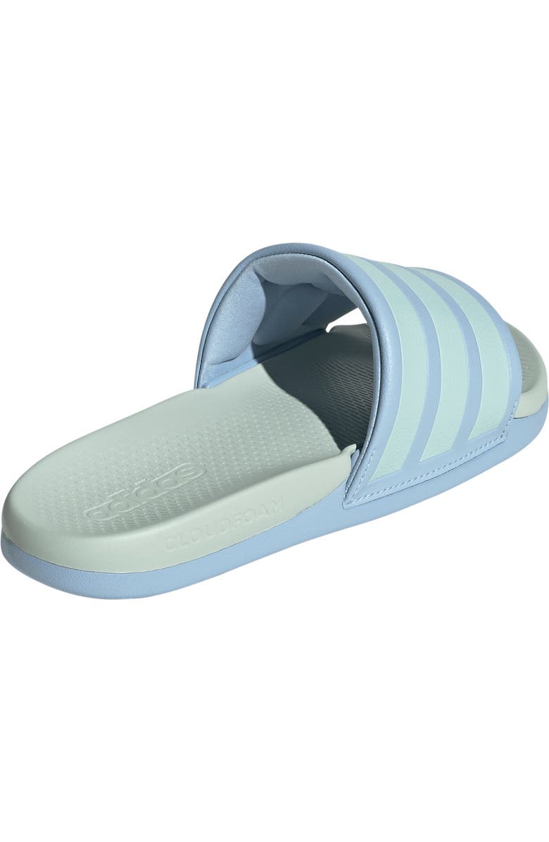 adidas Adilette Comfort 2.0 Slide Sandal, Alternate, color, Glow Blue/ Halo Mint/ Mint
