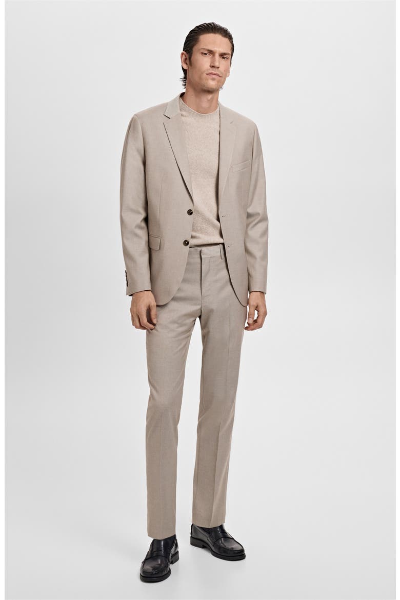 Paris Slim Fit Suit Pants, Alternate, color, SAND
