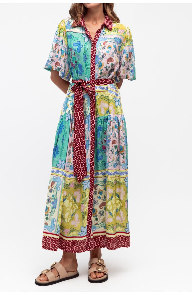 Label of Love Garden Mosaic Maxi Dress, Main, color, Blue