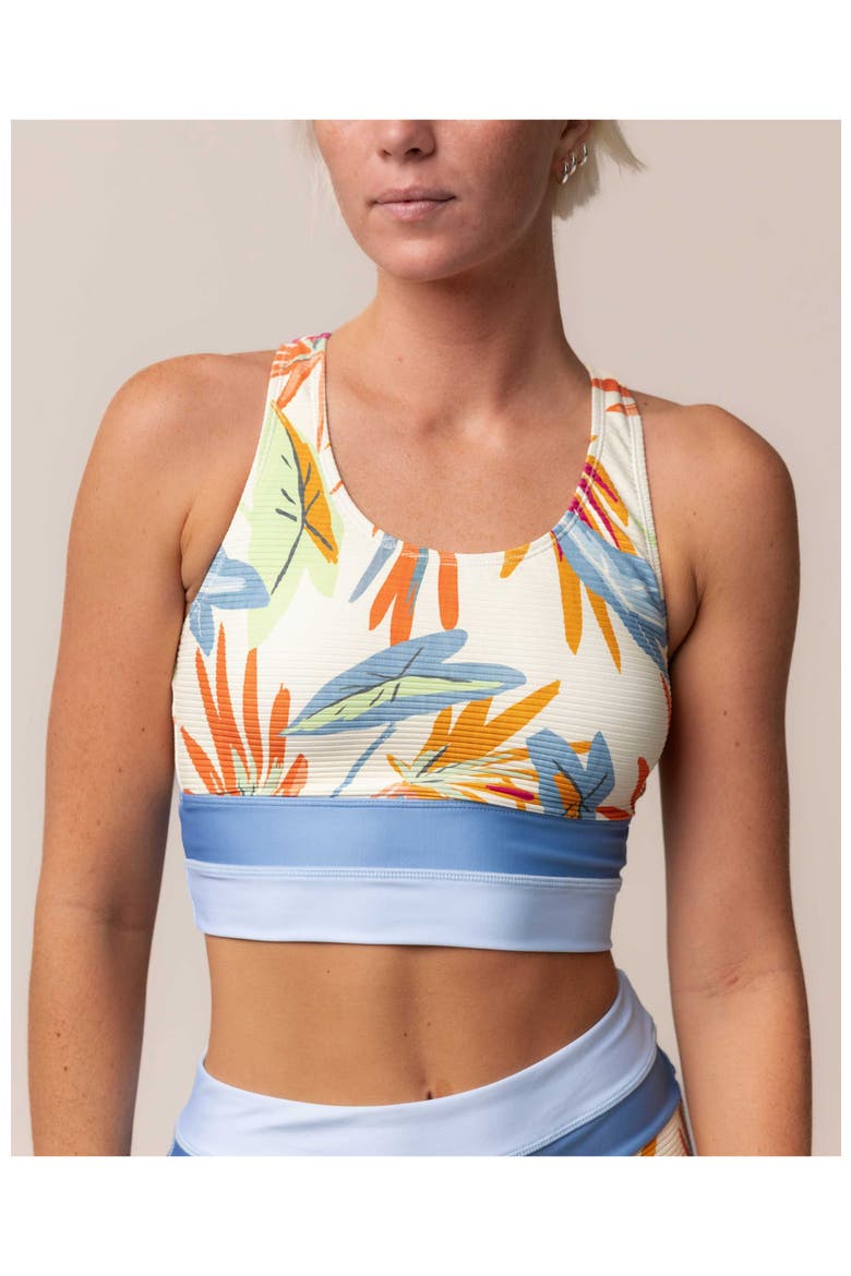 Cut Back Crop Swim Top, Main, color, Eden