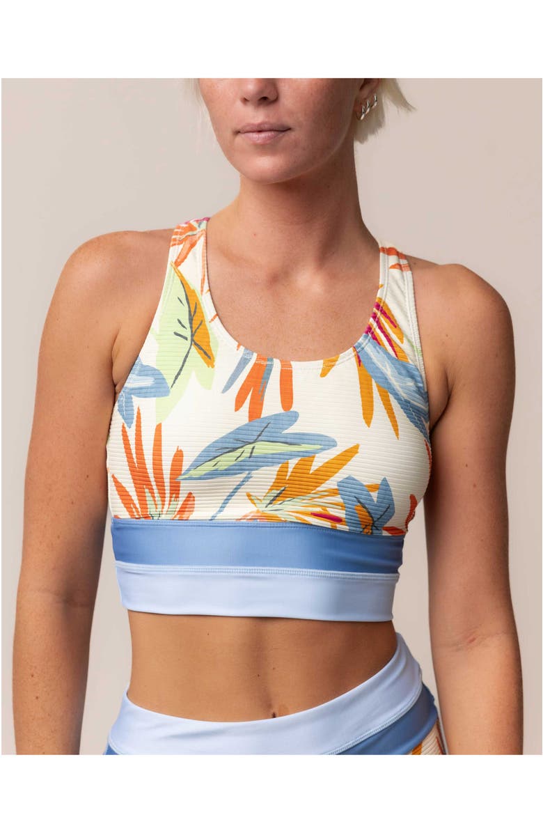 Nani Cut Back Crop Swim Top, Main, color, Eden