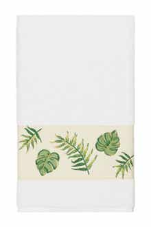 Linum Home Textiles Zoe Embellished Bath Towel - White